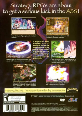 Disgaea Hour of Darkness Ps2 Playstation 2 Tested Disc Only Tested and Works