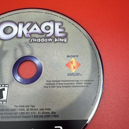 OKAGE Shadow King PS2 Sony PlayStation 2 2001 Disc Only Tested and Works