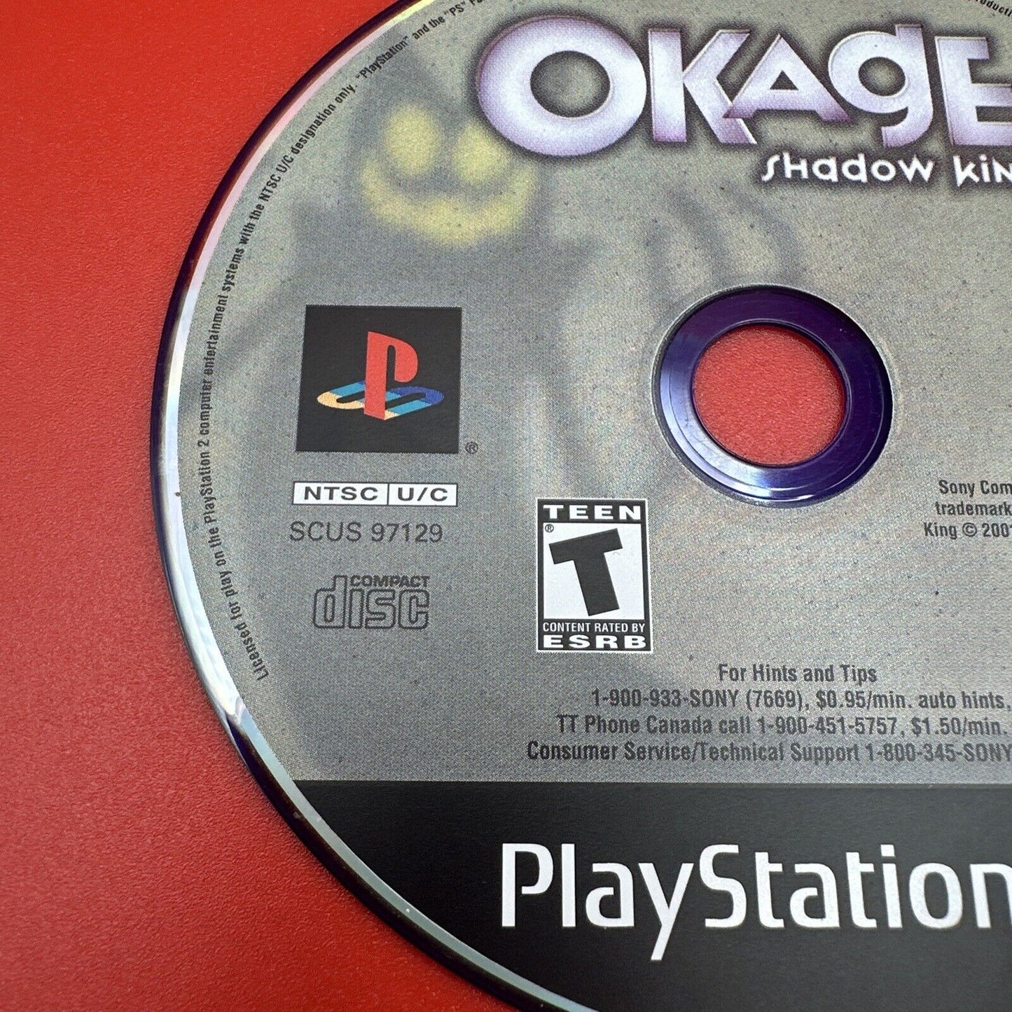 OKAGE Shadow King PS2 Sony PlayStation 2 2001 Disc Only Tested and Works