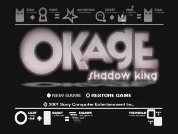 OKAGE Shadow King PS2 Sony PlayStation 2 2001 Disc Only Tested and Works